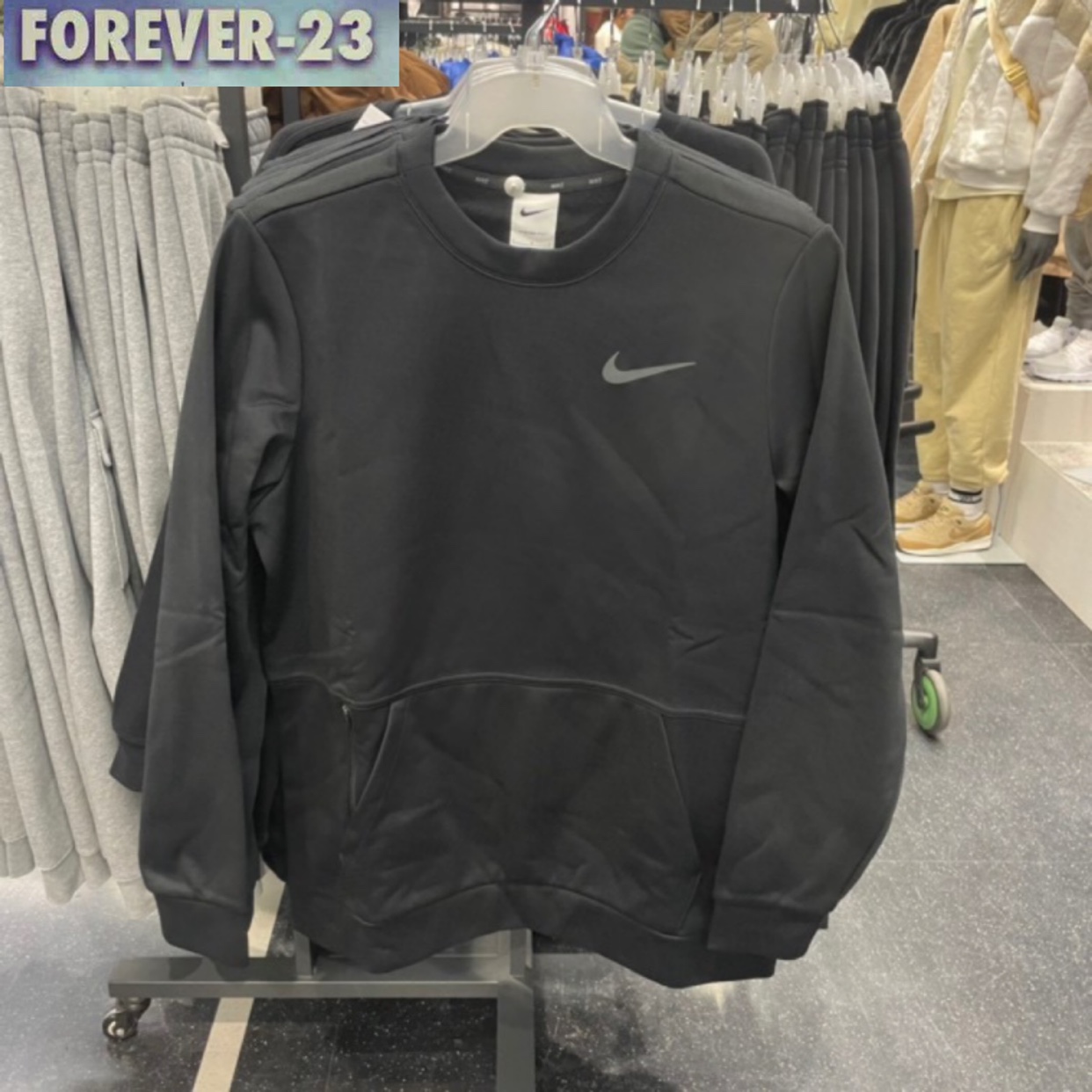 男子运动训练跑步加绒长袖卫衣