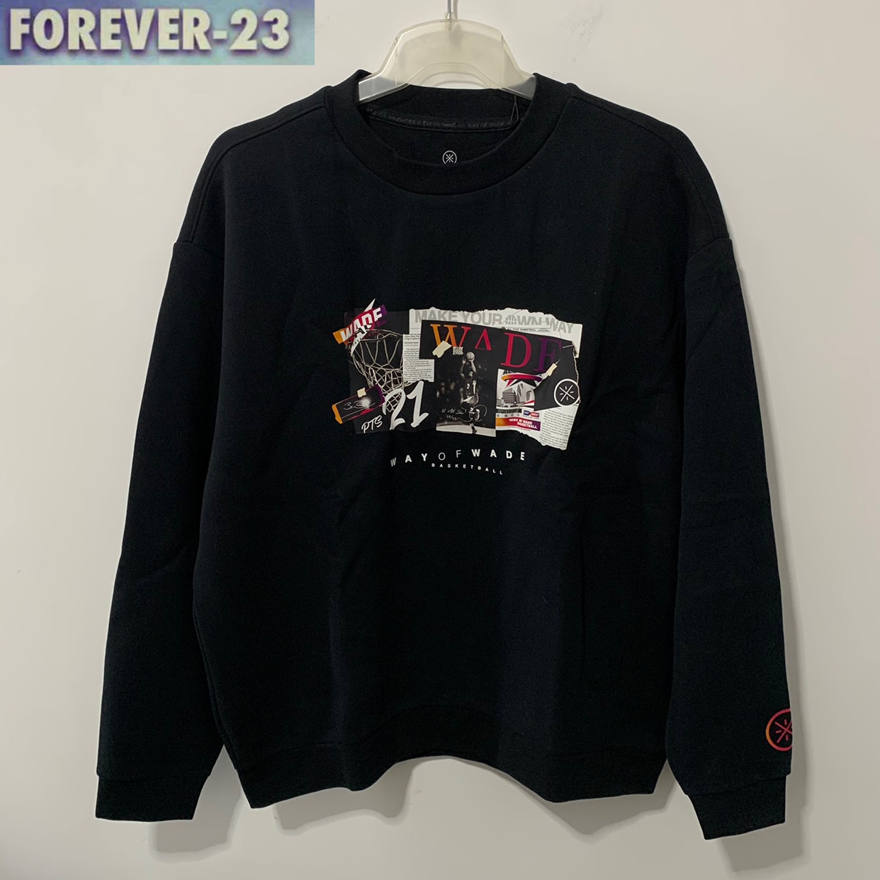 李宁卫衣男款潮流宽松套头无帽圆领上衣AWDT147 AWDU137 AWDU057