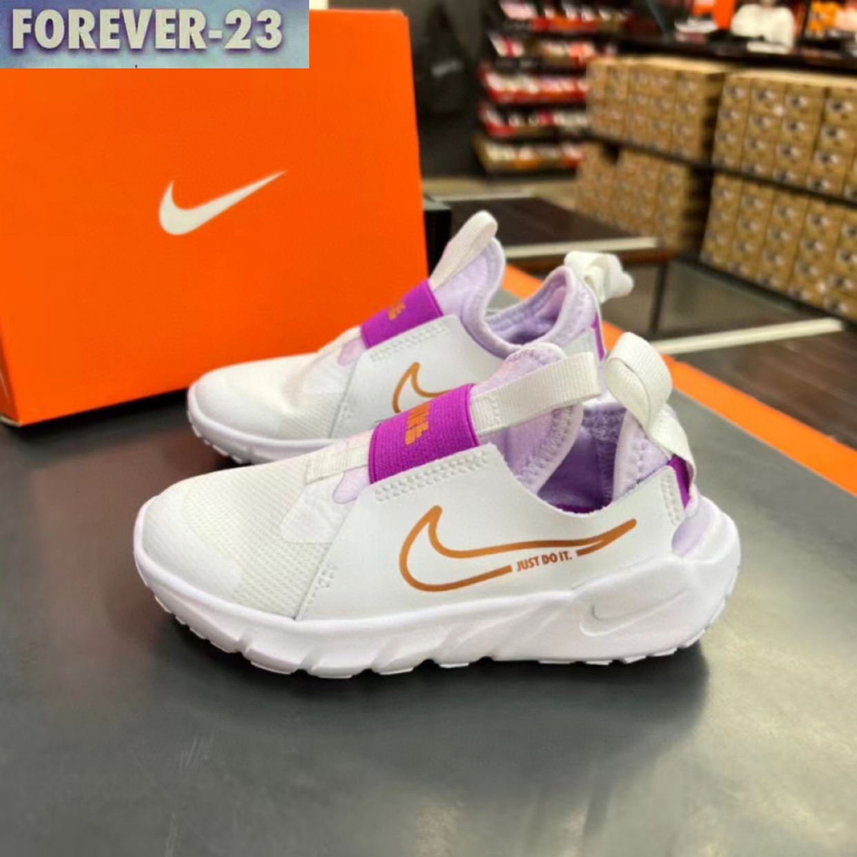 NIKE耐克 秋冬新款儿童鞋男女童运动鞋一脚蹬跑步鞋 DJ6040-101