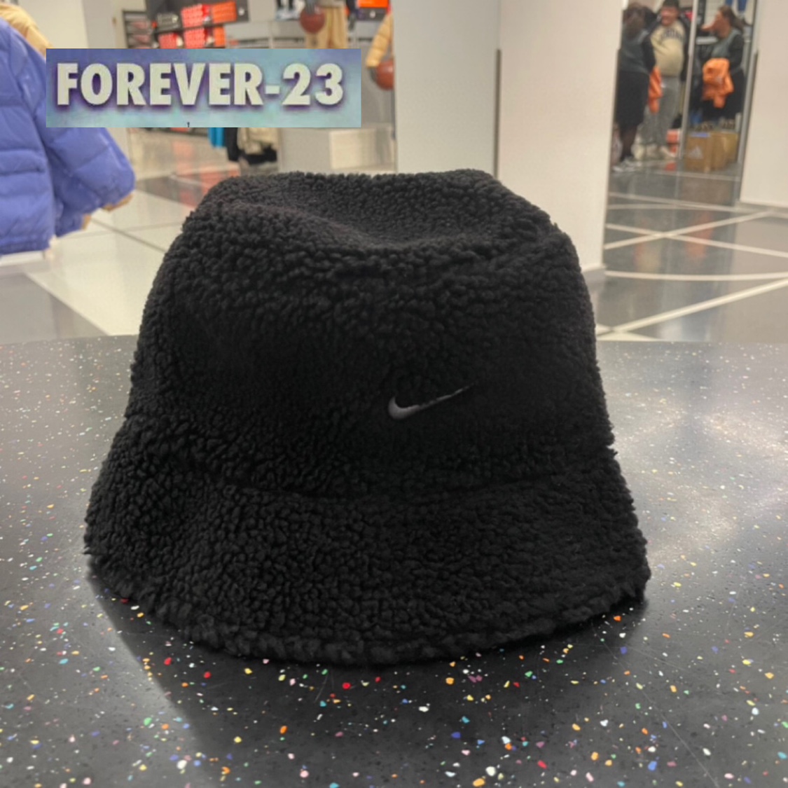 双面戴休闲防寒羊羔渔夫帽耐克