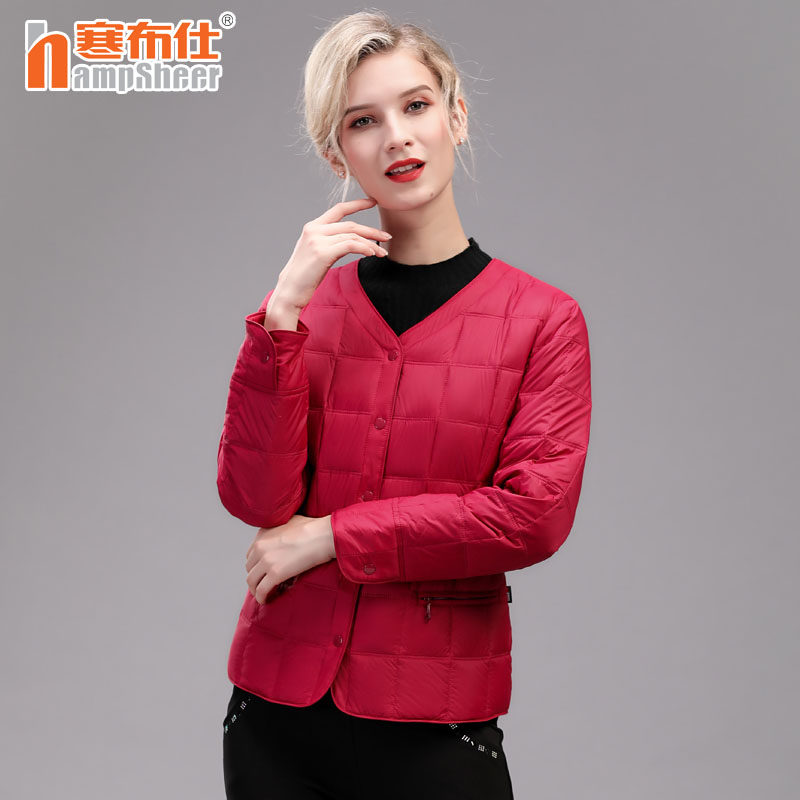 大码羽绒内胆 中老年保暖长袖羽绒服 秋冬妈妈装 寒布仕新品1872