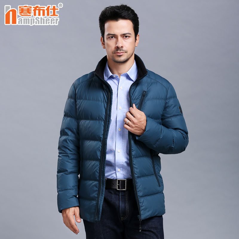 男士羽绒服大码 中老年运动休闲爸爸冬装外套 寒布仕秋冬新品1686