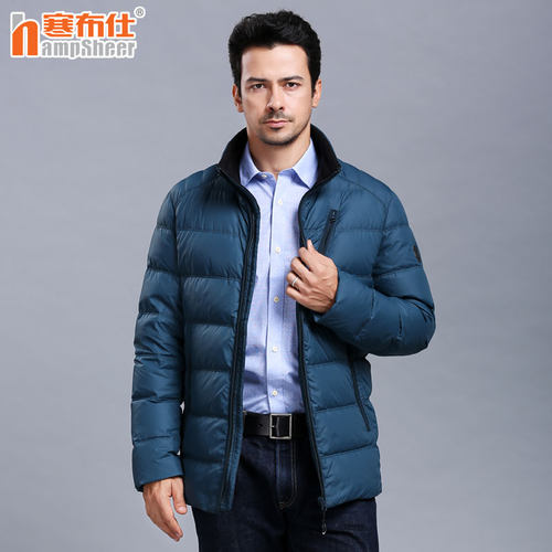 运动爸爸寒布仕新品男士羽绒服