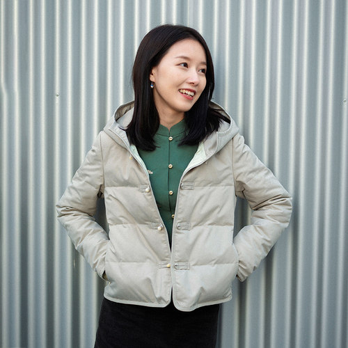 前世今生中式连帽短款羽绒服