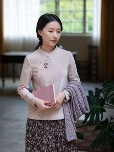 前世今生复古温婉轻中式 不.退换5 白雾青霜 218 绣花上衣 22QDA