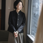 前世今生复古简约立领暗门襟秋季 风轻云淡 上衣外套 104 23QDA