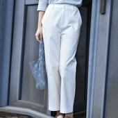 039 欢愉 前世今生复古通勤简约文艺修身 25CXK 九分小脚裤