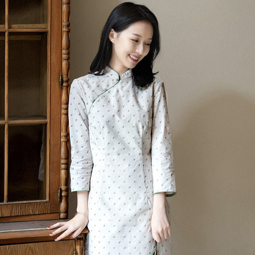 21cxc-079【青鸢】斜襟立领文艺