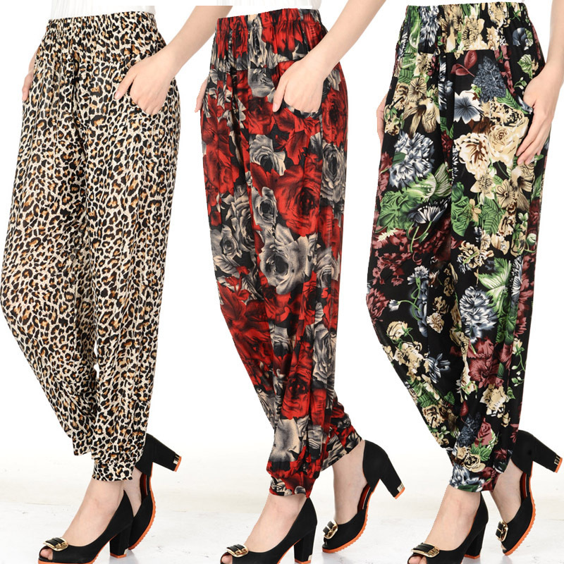 夏季冰丝透气中老年女装妈妈裤女士宽松大码加大松紧腰打底裤灯笼在类目 女装/女士精品, 裤子, 休闲裤中 - 来自Buy2taobao.com提供专业的淘宝代购服务