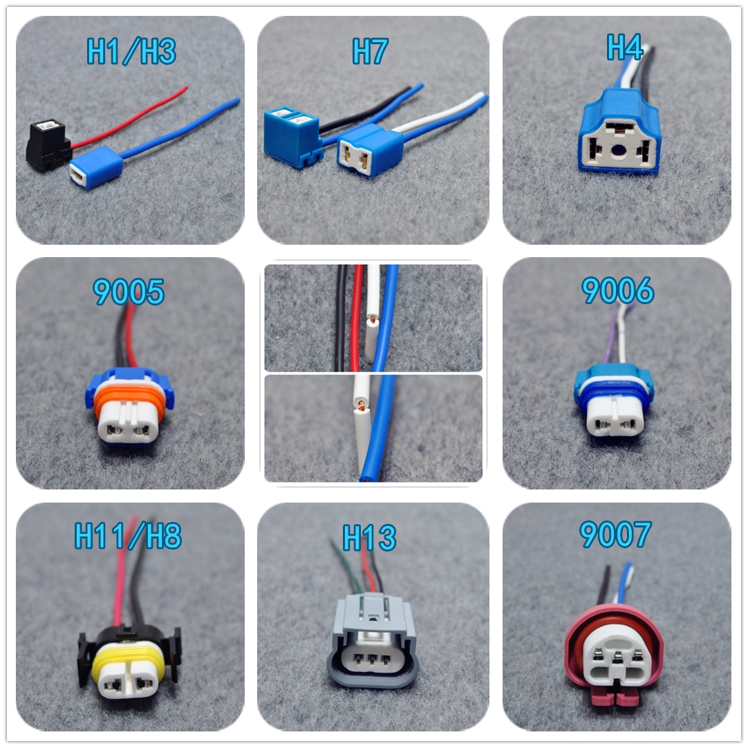 H109012耐高温大灯灯座插头