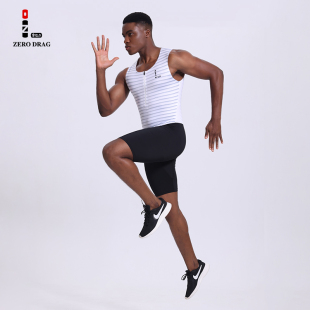 零阻力田径体育生考试连体紧身衣青少年短跑运动训练比赛接力背心
