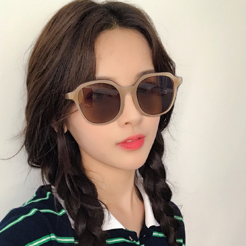 近视太阳镜女网红街拍潮墨镜配有度数圆脸方框显瘦大脸时尚韩版潮