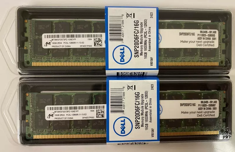 Память сервера Dell R710 R620 R720 R720XD 16 ГБ 16GB DDR3 1600 ECC