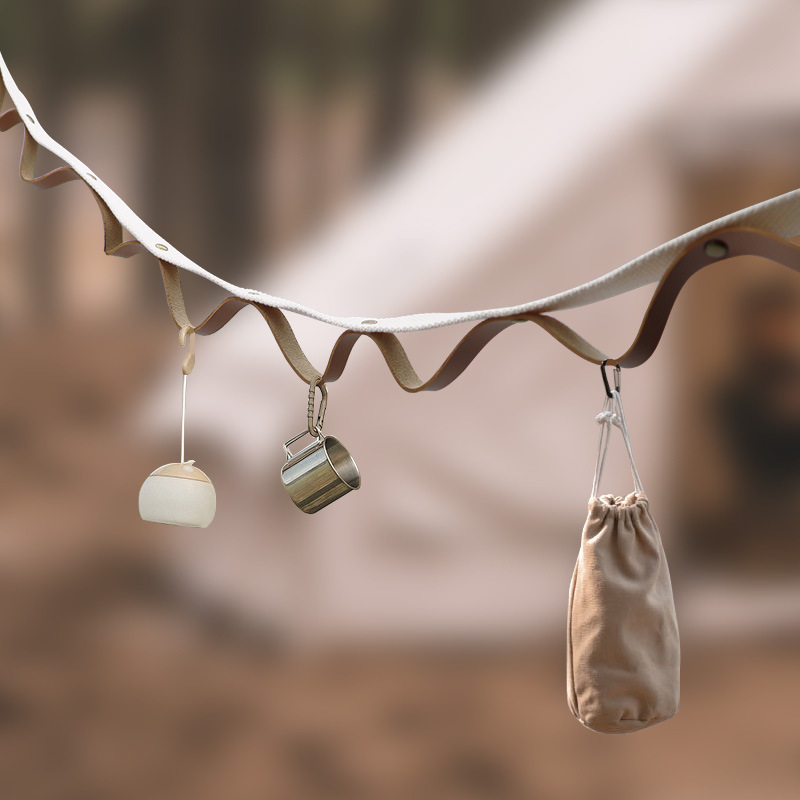 挂绳天幕户外露营挂灯皮质绳子