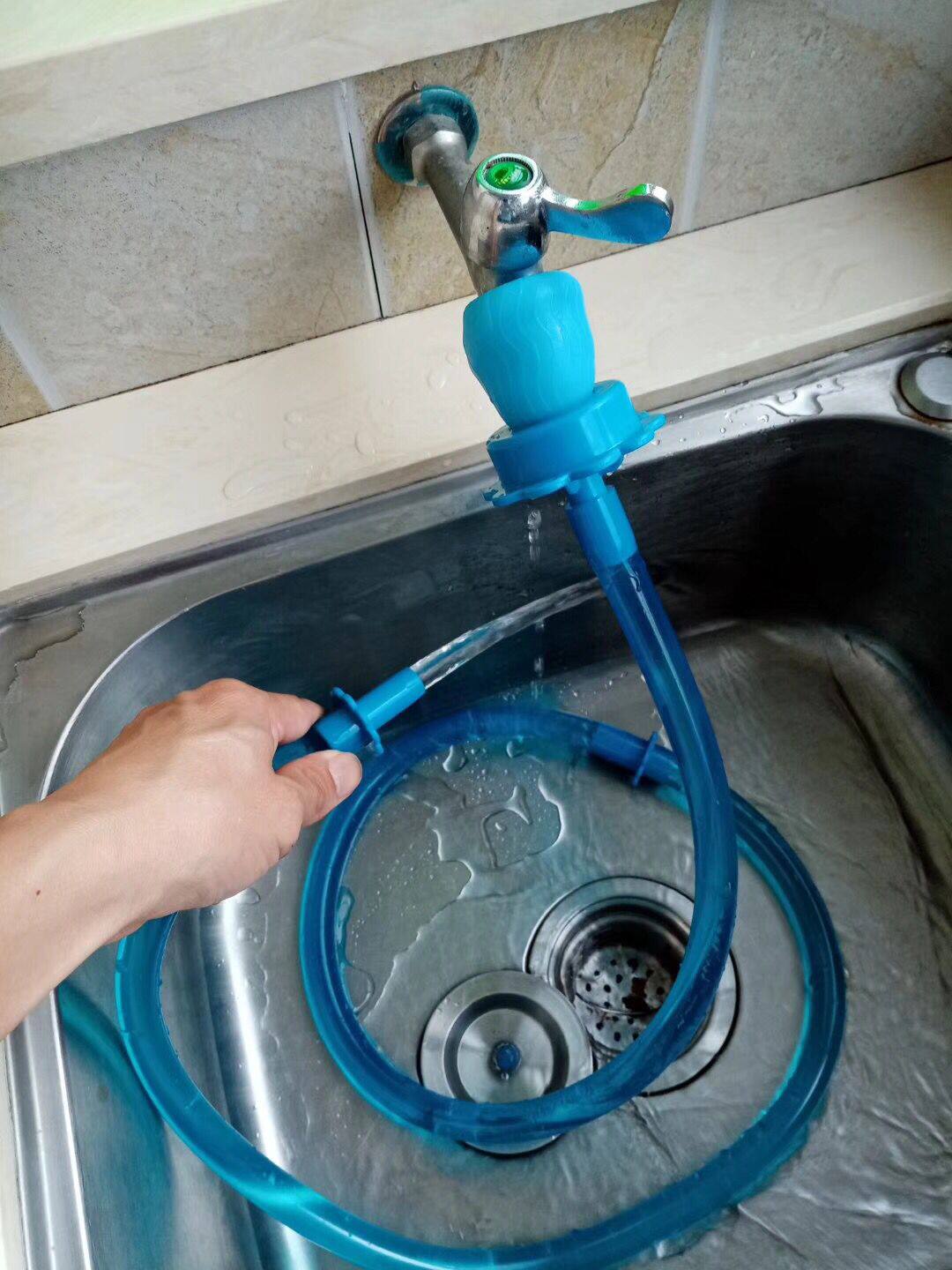 pet rinse 硅胶万能接头宠物洗澡水管 硅胶通用接头水管花洒