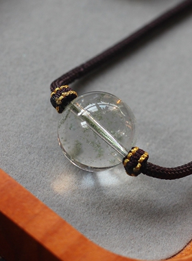 浩华珠宝天然绿幽灵转运珠吊坠