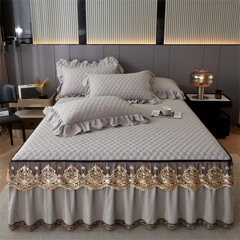 2026可拆卸床裙三件套全包床笠套子床罩加厚床垫套罩防滑床单拉链