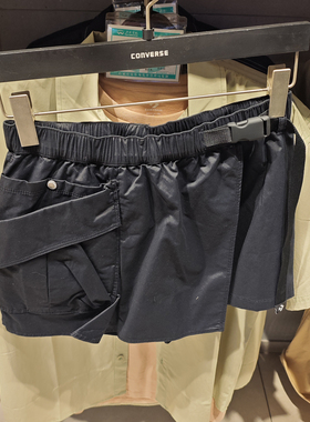 正品CONVERSE匡威女款工装风复古休闲短裙裤裤子10028334-A01-A02