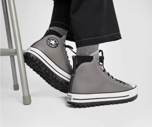 匡威男女款高帮加绒皮质鞋