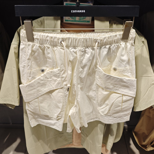 正品CONVERSE匡威 女25夏工装风复古多口袋短裤10028333-A01-A02