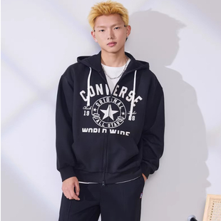 CONVERSE匡威 春季新品复古潮流宽松连帽男女卫衣外套UCJ441-023
