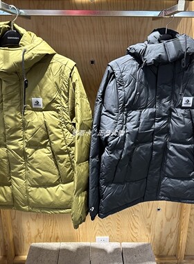 正品converse匡威男款可拆卸羽绒服保暖外套10025253-A01-A03-A02