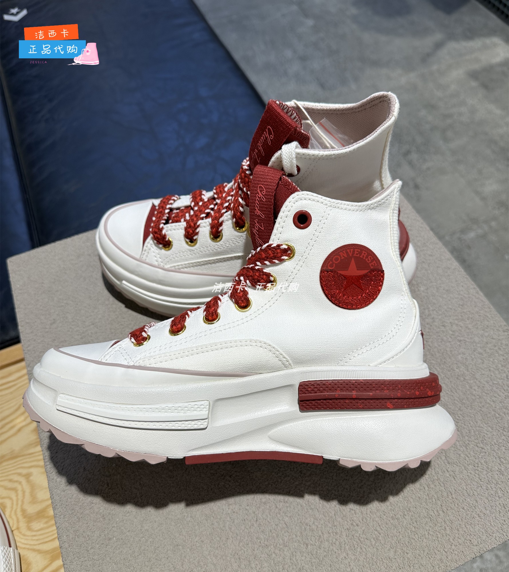 匡威新年款夹心厚底增高鞋高帮