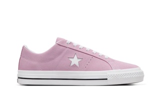 正品CONVERSE匡威ONESTAR PRO淡粉色翻毛皮麂皮低帮滑板鞋A07309C
