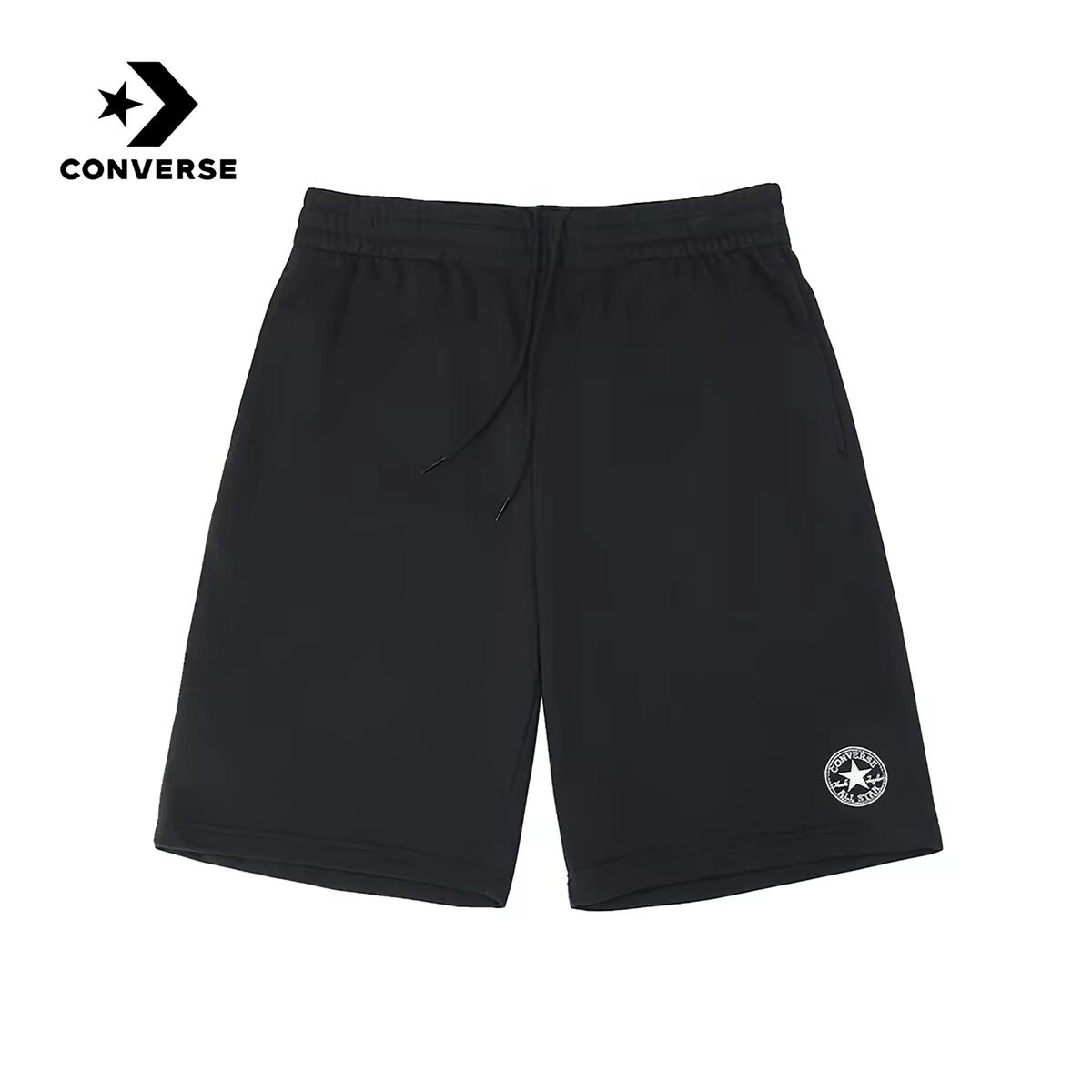 Converse匡威夏季新品男子运动休闲裤宽松透气针织短裤MCJ787-023