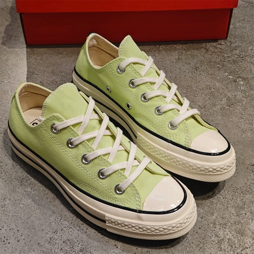 Converse, «Green Apple», конверсы для отдыха, низкие тканевые туфли
