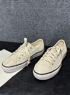 正品匡威特价发黄春夏季透气镂空网眼帆布鞋女款休闲鞋551545C