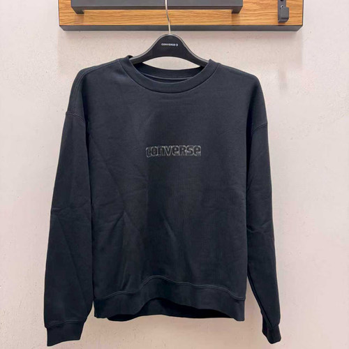 正品CONVERSE匡威 男款针织卫衣圆领休闲运动套头衫10027103-A01