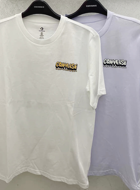 正品CONVERSE匡威男女同款涂鸦印花百搭纯棉短袖T恤 10027735-A03