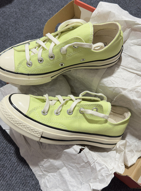 正品CONVERSE匡威1970S复古休闲青苹果绿低帮帆布鞋 A07431c