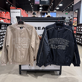 Connverse匡威黑色立领棒球服男子休闲夹克棉服10027340 A01 A02