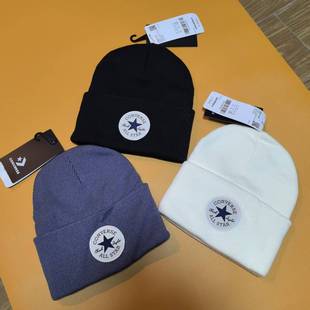 10023960 A02 A01 男女绒线帽10027240 Converse匡威圆标黑白经典