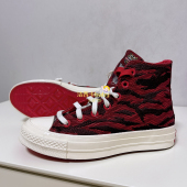 正品 173126C 1970s虎年限定红色虎纹高帮帆布鞋 CONVERSE匡威 特价