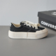 A08789c 黑色复古休闲低帮帆布鞋 正品 converse匡威黑分离解构UU鞋