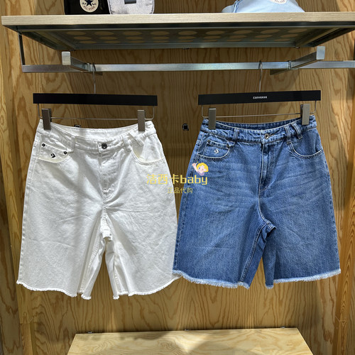 匡威夏季牛仔短裤五分裤