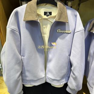 CONVERSE匡威 秋冬女款毛呢飞行员翻领夹克外套10027964-A01-A02