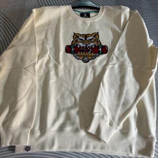 正品匡威 男女款虎头彩绣薄绒圆领套头休闲卫衣10024319-A01-A02