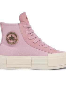 CONVERSE匡威 桃花粉悠游All Star女子高帮休闲UU帆布鞋 A13818C