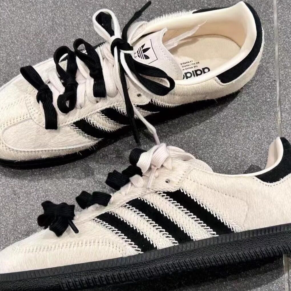 Adidas阿迪达斯SAMBA经典复古仿马毛低帮运动休闲鞋德训鞋 JP5329