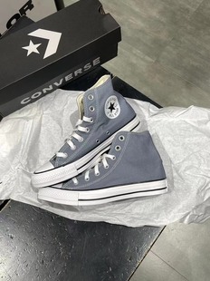 正品 款 银霜灰高帮帆布鞋 A02786C Converse匡威ALLSTAR男女常青经典