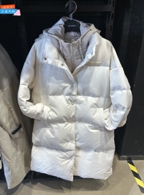 Converse匡威 女长款可拆卸内胆羽绒服夹克外套10025219-A01-A02