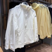 Adidas阿迪达斯 JZ1656 女轻薄防晒皮肤衣速干连帽运动夹克JM8828