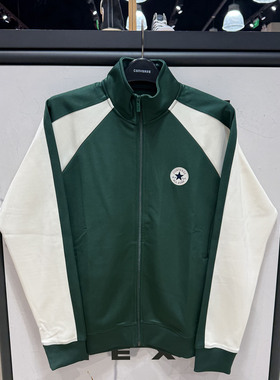 正品CONVERSE匡威 男女款简约复古拼色夹克外套10027084-A01-A02