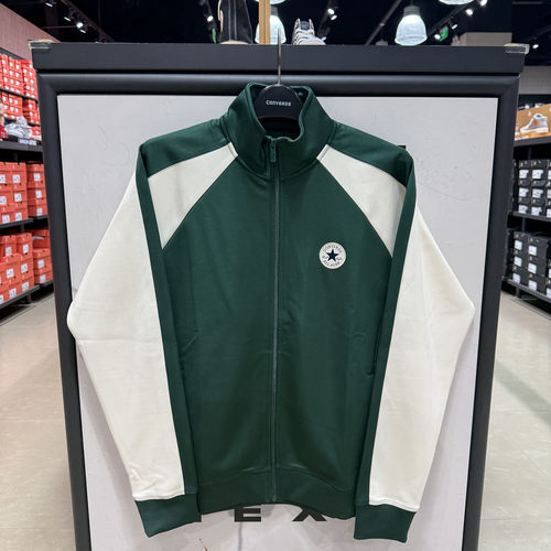 正品CONVERSE匡威 男女款简约复古拼色夹克外套10027084-A01-A02