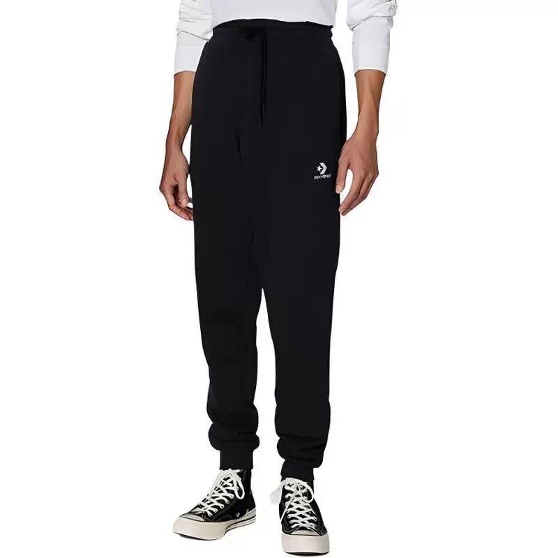 CONVERSE匡威男子加绒保暖经典星箭运动休闲束脚长裤10024521-A01