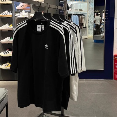 阿迪达斯三叶草男女运动短袖T恤